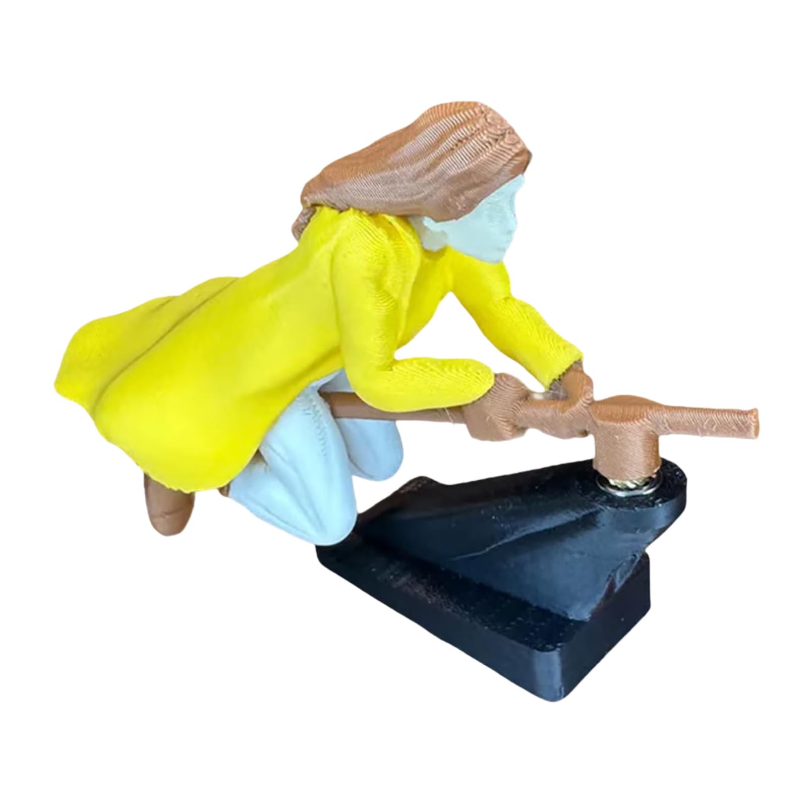 Witch and Wizard Broomstick Dashboard Drift Ornaments, Fun Drift Turn Wizard Broomstick Decor, Flying Doll Car Moving Cute Dashboard Drifting Decor, Car Decoration Gifts for Enthusiasts