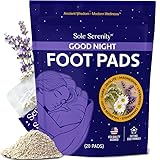 Sole Serenity Foot Pads - Zeolite Mineral, Ginger Root, Wormwood, Bamboo Vinegar, Foot Spa for Tired Feet (Good Night - 1 Pack)