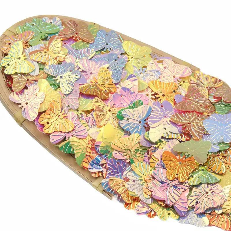 Cekiny do przyszywania, Cekiny PVC z 2 otworami do rękodzieła i szycia, wielokolorowe, różne rozmiary, 100-500 szt(23X30mm 300PCS LOT)