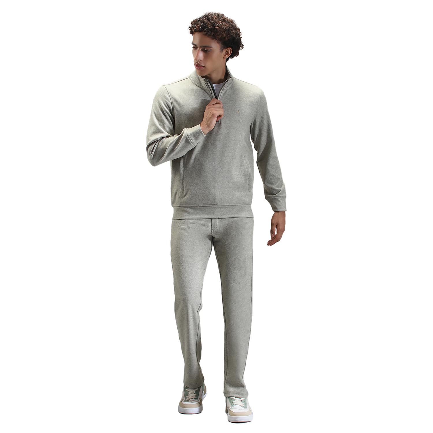 Monte Carlo Mens Self Design Mock Neck Full Sleeve Tracksuit_36-picture-36