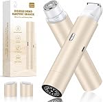 Electric Razor for Women, IPX7 Waterproof Bikini Pubic Hair Trimmer, Flawless Legs Face Shaver, Rose Gold