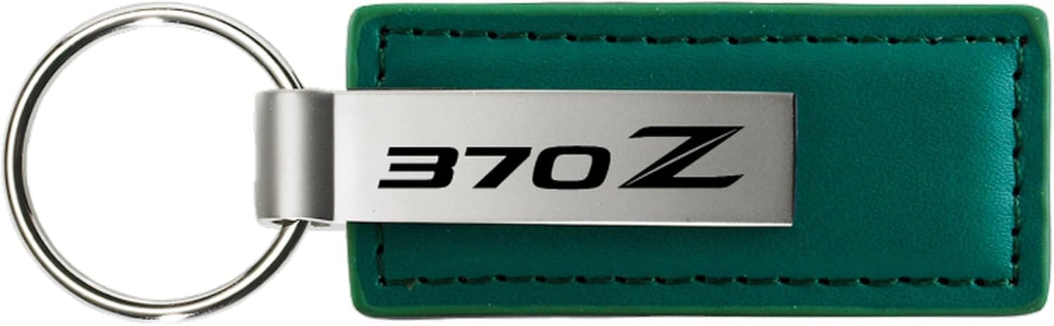 Au-TOMOTIVE GOLD Rectangular Leather Key chain for Nissan 370Z