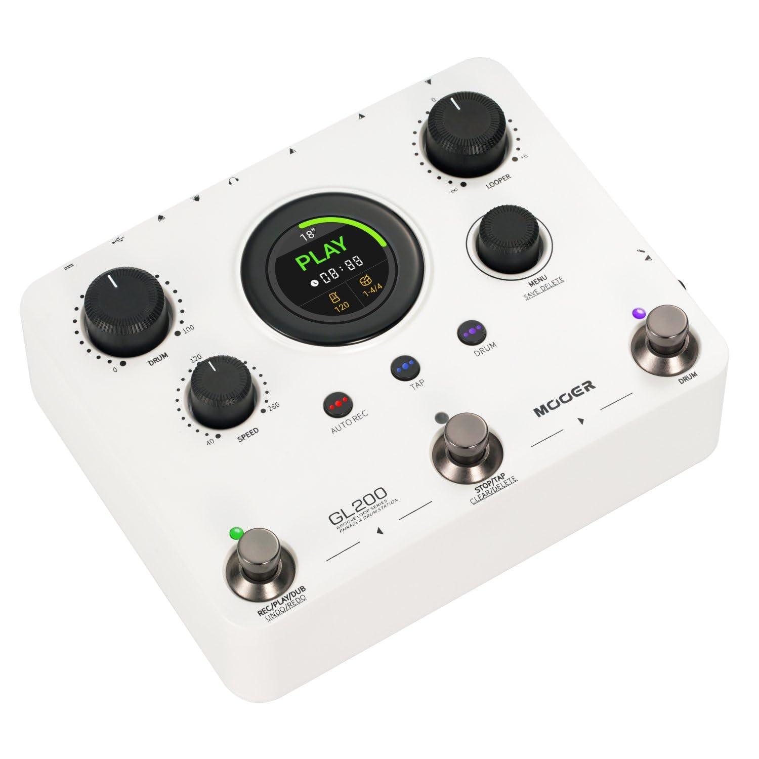 Mooer GL200 Groove Loop Series Phrase and Drum Station