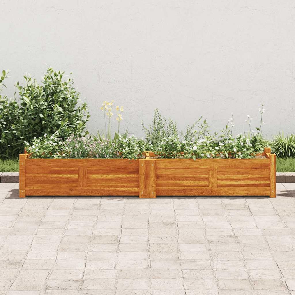 Garten-Hochbeet Akazienholz 150x30x25 cm Blumenkübel Pflanzkasten