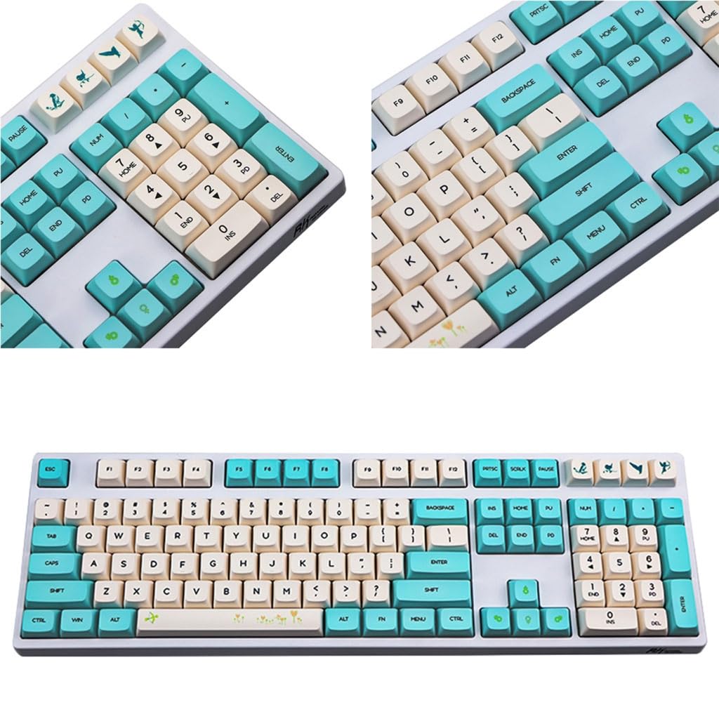 Spring Blooms Nasadki klawiszy PBT Dye Sublimation Process Keycap 130 klawiszy Profil XDA do instalacji klawiatur mechanicznych