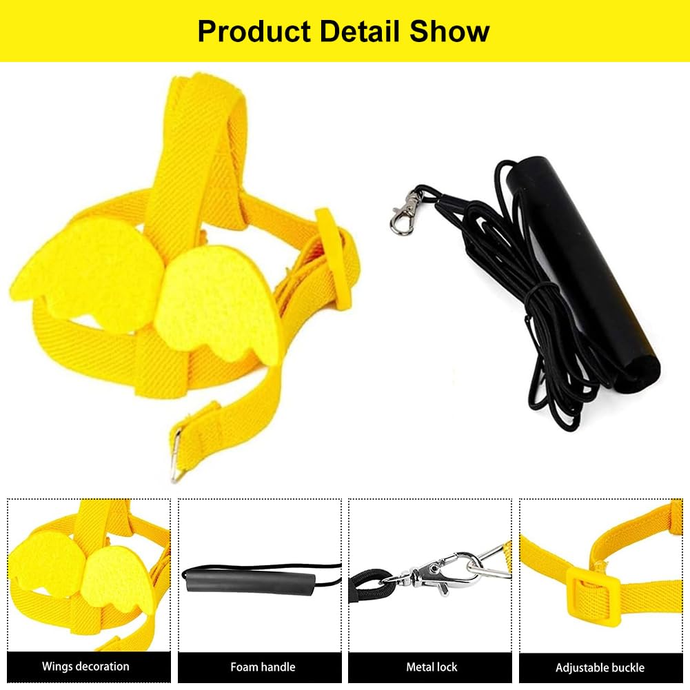 DLPRK Pettorina Regolabile Per Pappagalli - Imbracatura Con Guinzaglio 2m Anti-morso Per Addestramento Volante - Foto 9