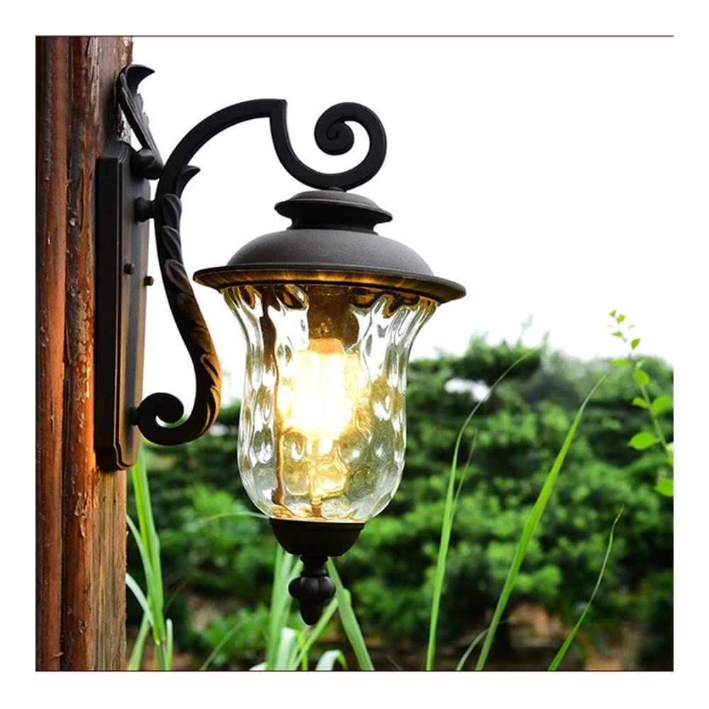 VDOQTLJT Outdoor Wall Lights European Style Light Aluminum Waterproof Exterior Sconce for Porch Garden Villa Courtyard Fence Balcony Terrace Anti-Rust Lamp