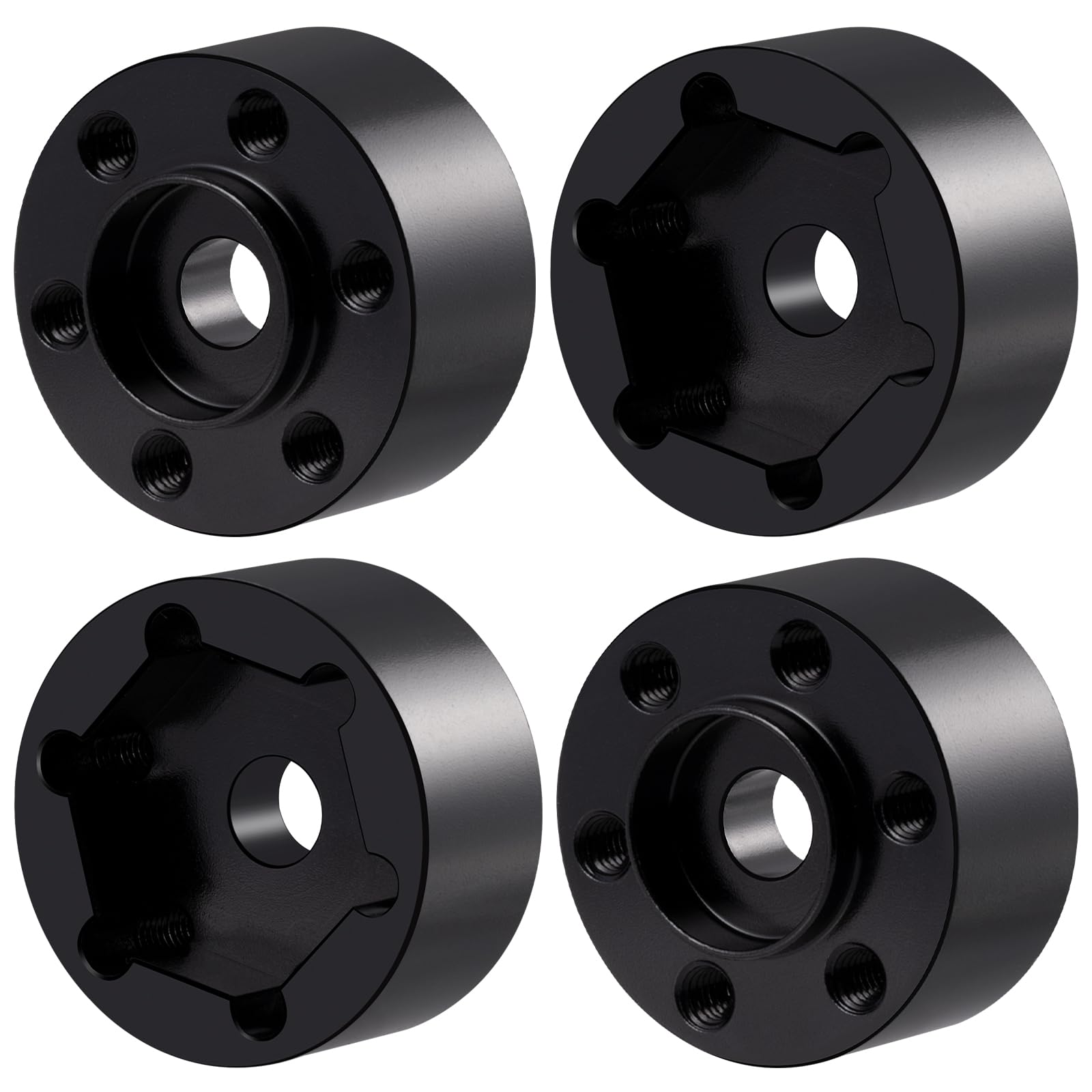AXspeed 15mm Hex Hub Wheel Adapter Aluminium Upgrade for 1.9 inches 2.2 inches Wheels Suit for Axial Scx10 TRX-4 Gen8 1/10 RC Crawler Car