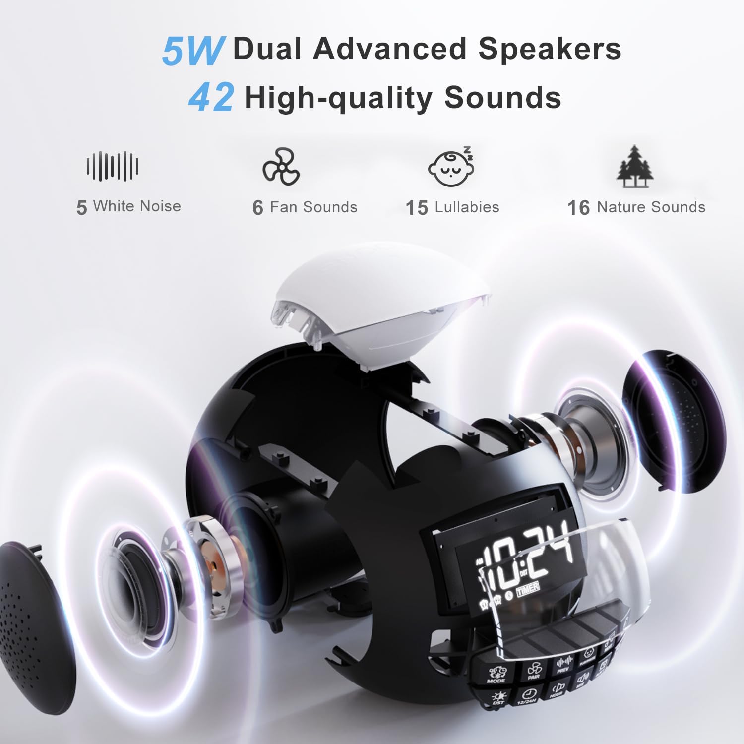 Experience Restful Nights: The Ultimate 5-in-1 White Noise Sound Machine Review!