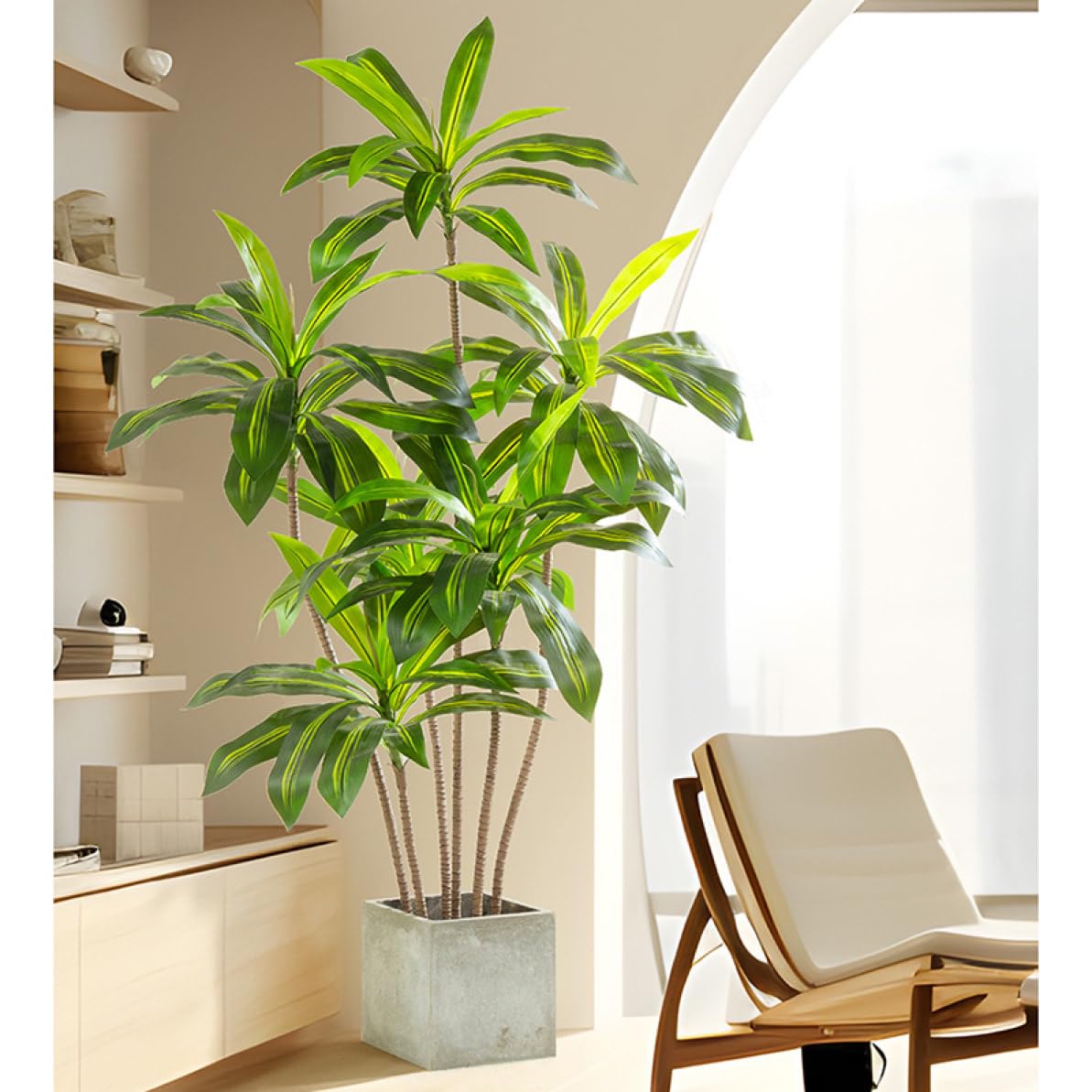 Amazon｜HGJH フェイクグリーン 大型 150CM 大きい ドラセナ 観葉植物