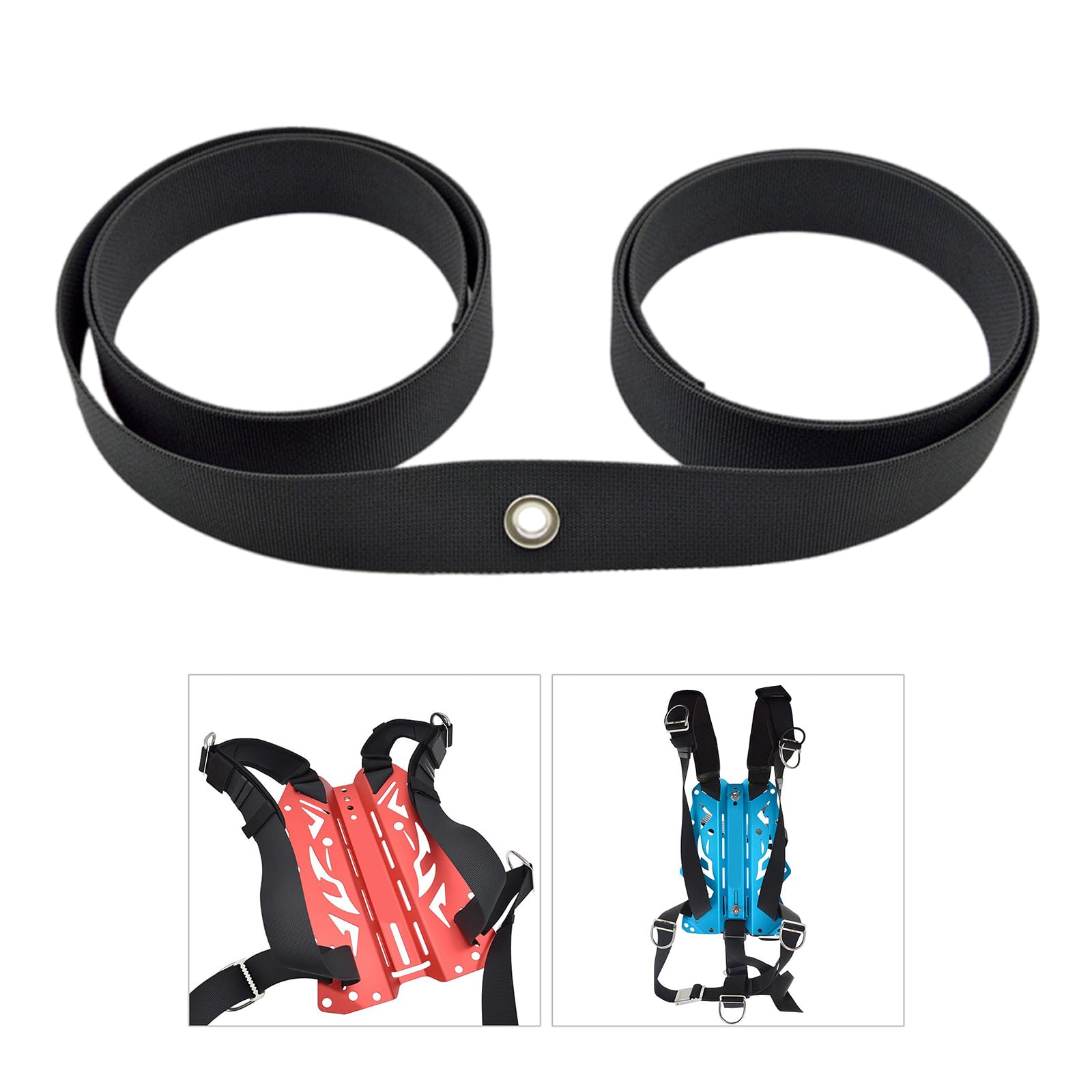 WEISUYUUS Scubas Diving Weight Belt Diving Backplate Webbing Snorkeling Webbing Weight Strap Belts for Diving, Snorkeling