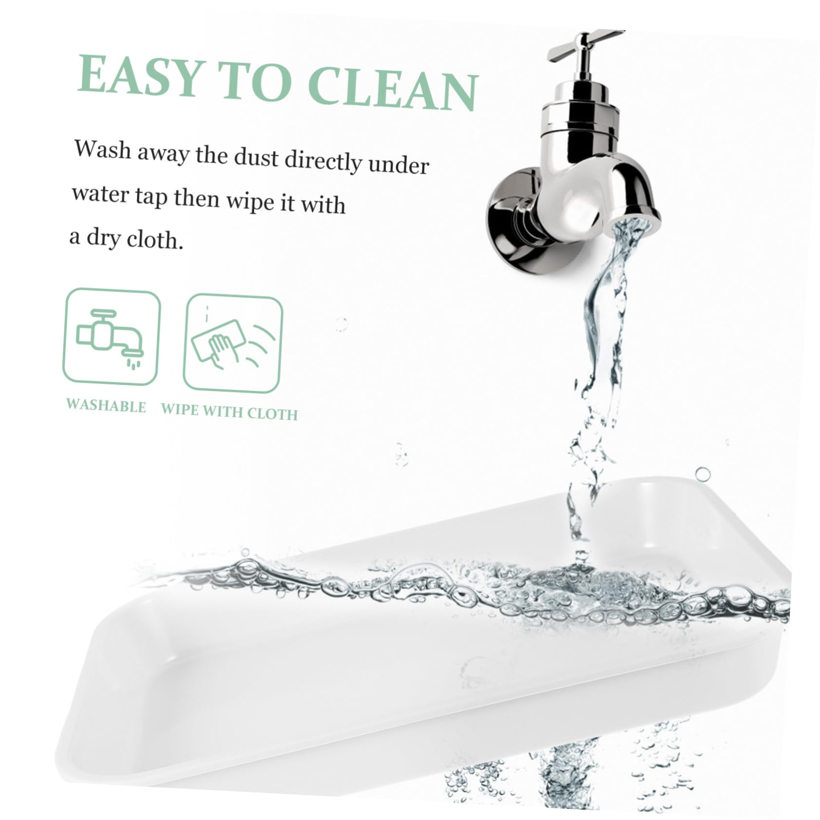 PRETYZOOM Stylish Kitchen Food Plate Large Rectangle Storage Tray for Fruits and Snacks