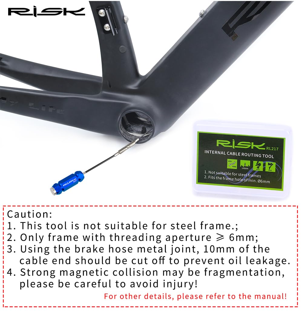Lot De 5 Outils De Guidage De Câbles Internes Vélo – Alu 26,3 Mm, Filetage Opposé Pour Frein Et Dérailleur, Argent