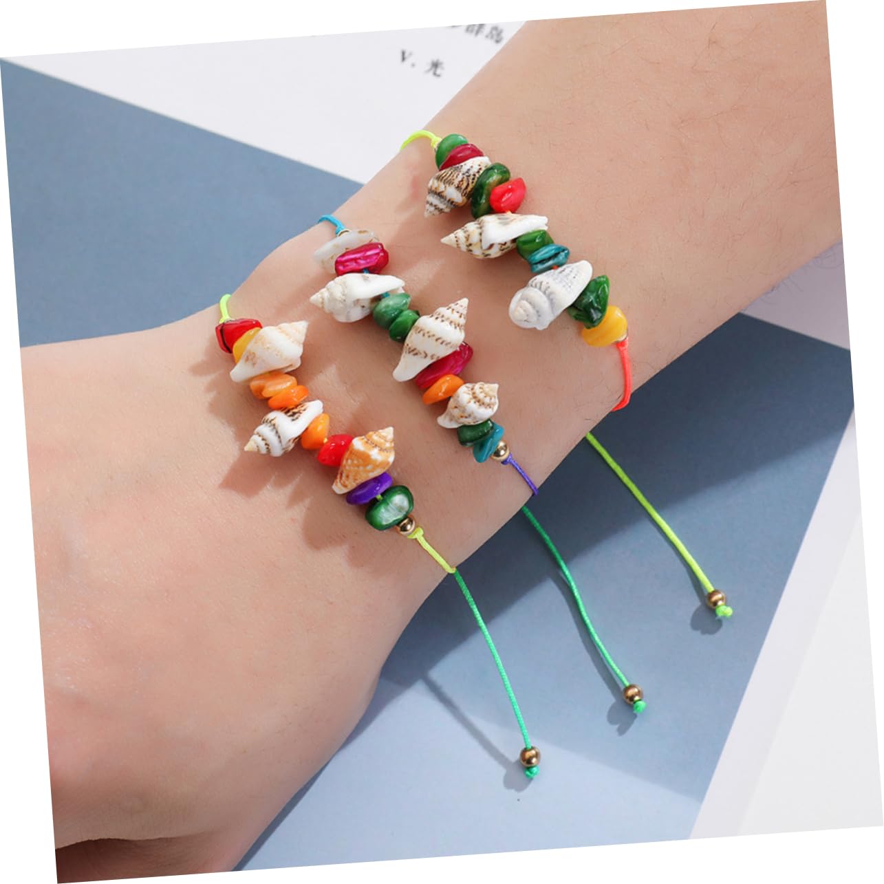 VALICLUD 60piezas Pulsera De Concha y Tobillera De Playa Para Mujeres y Joyería De Verano Bohemia Diseño Minimalista y Material