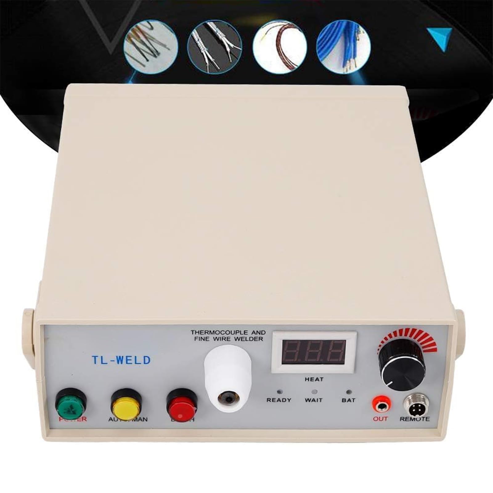 Machine de soudage par points, soudeur thermocouple de bureau avec résistance réglable, soudeur manuel à haute fréquence, interrupteur à pied pour soudage magnétique en métal