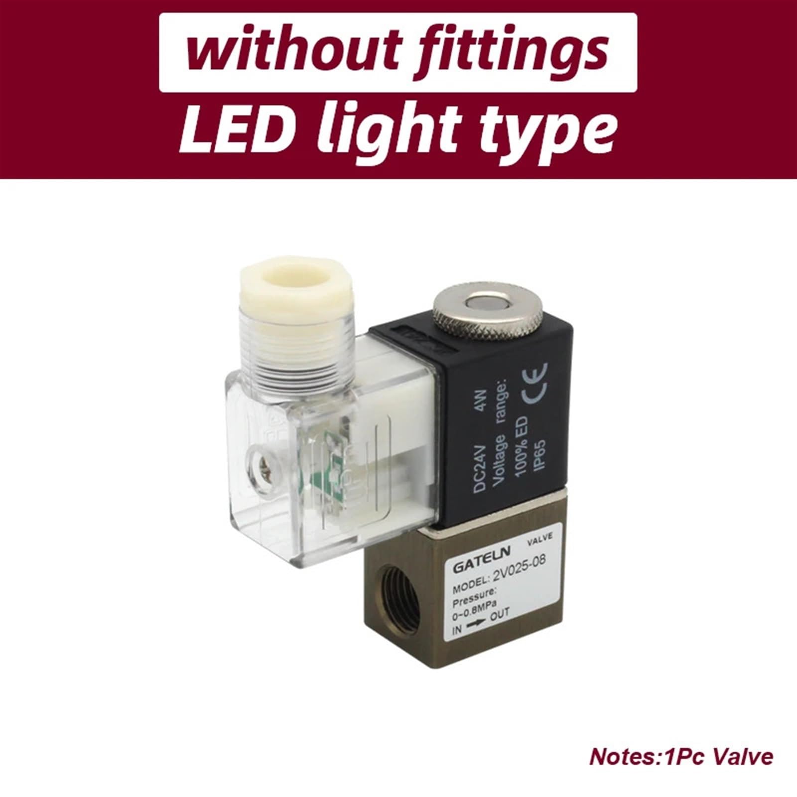 Valvola Di Zona 2 Vie Elettrovalvola Pneumatica 2 Vie 2 Posizioni NC, DC12V, Con Raccordi 8mm - Per Aria, Olio, Acqua Elettrovalvola Per Fluidi - Foto 7