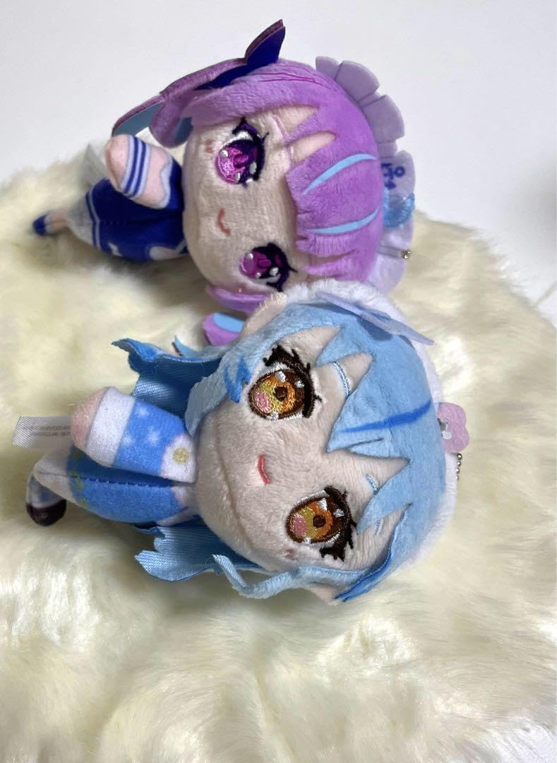 Amazon.co.jp: 湊あくあ 雪花ラミィ ててコレ キーホルダー ぬいぐるみ 
