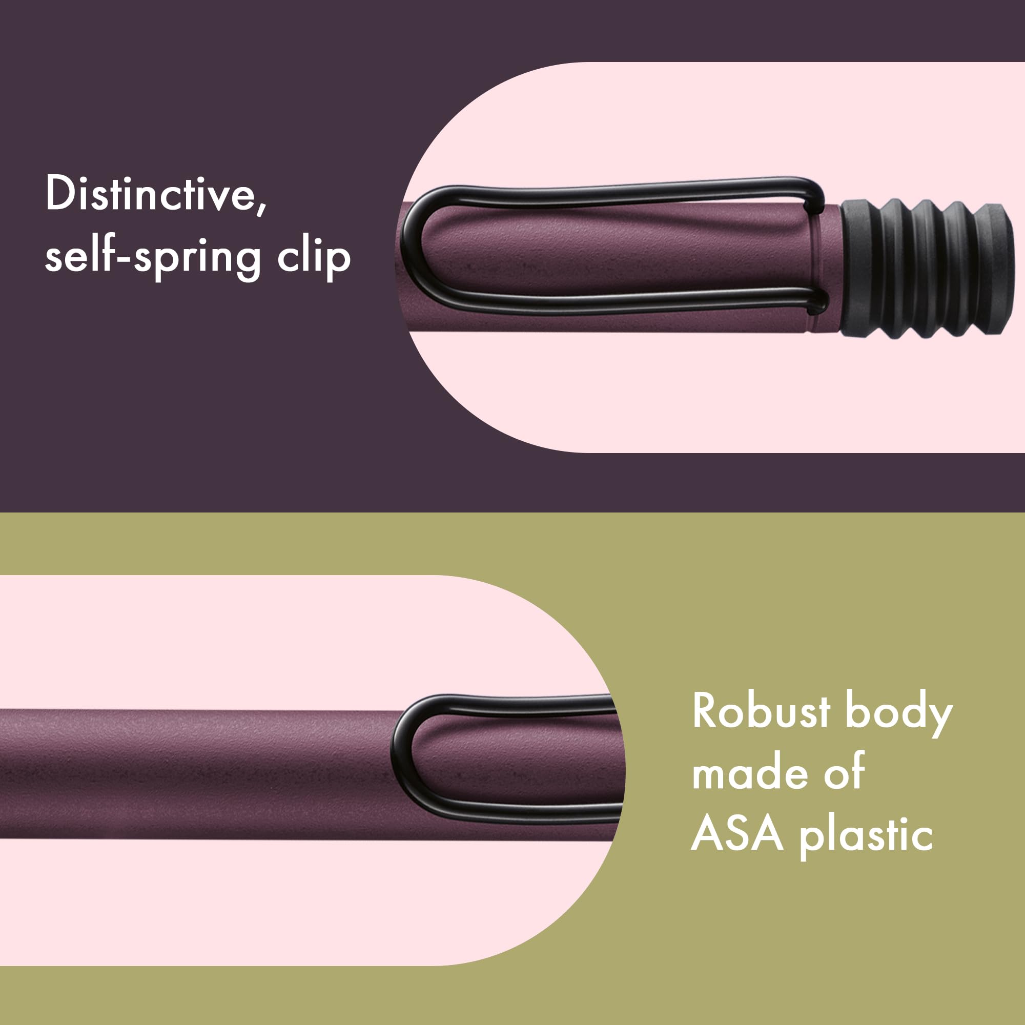 Lamy safari scarlet długopis – ponadczasowy, klasyczny długopis z ergonomicznym uchwytem i wytrzymałym tworzywem sztucznym ASA – w zestawie wkład o dużej pojemności M 16 o szerokości kreski M w