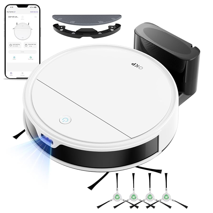 Amazon.co.jp: OKP Life K5 Ultra ロボット掃除機 水拭き ToF