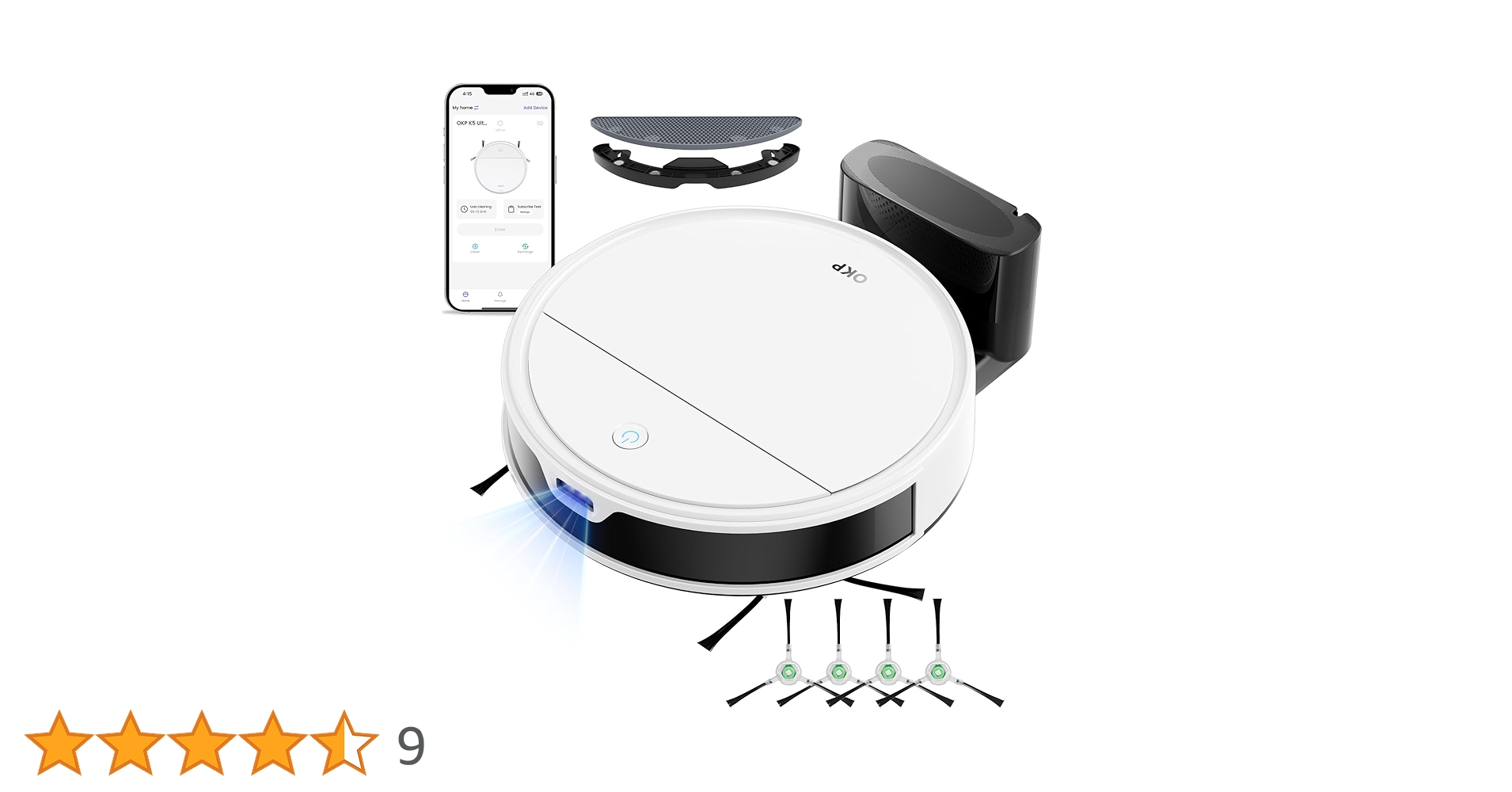 OKP Life K5 Ultra ロボット掃除機 水拭き Amazon.co.jp: OKP Life K5 Ultra ロボット掃除機 水拭き ToF