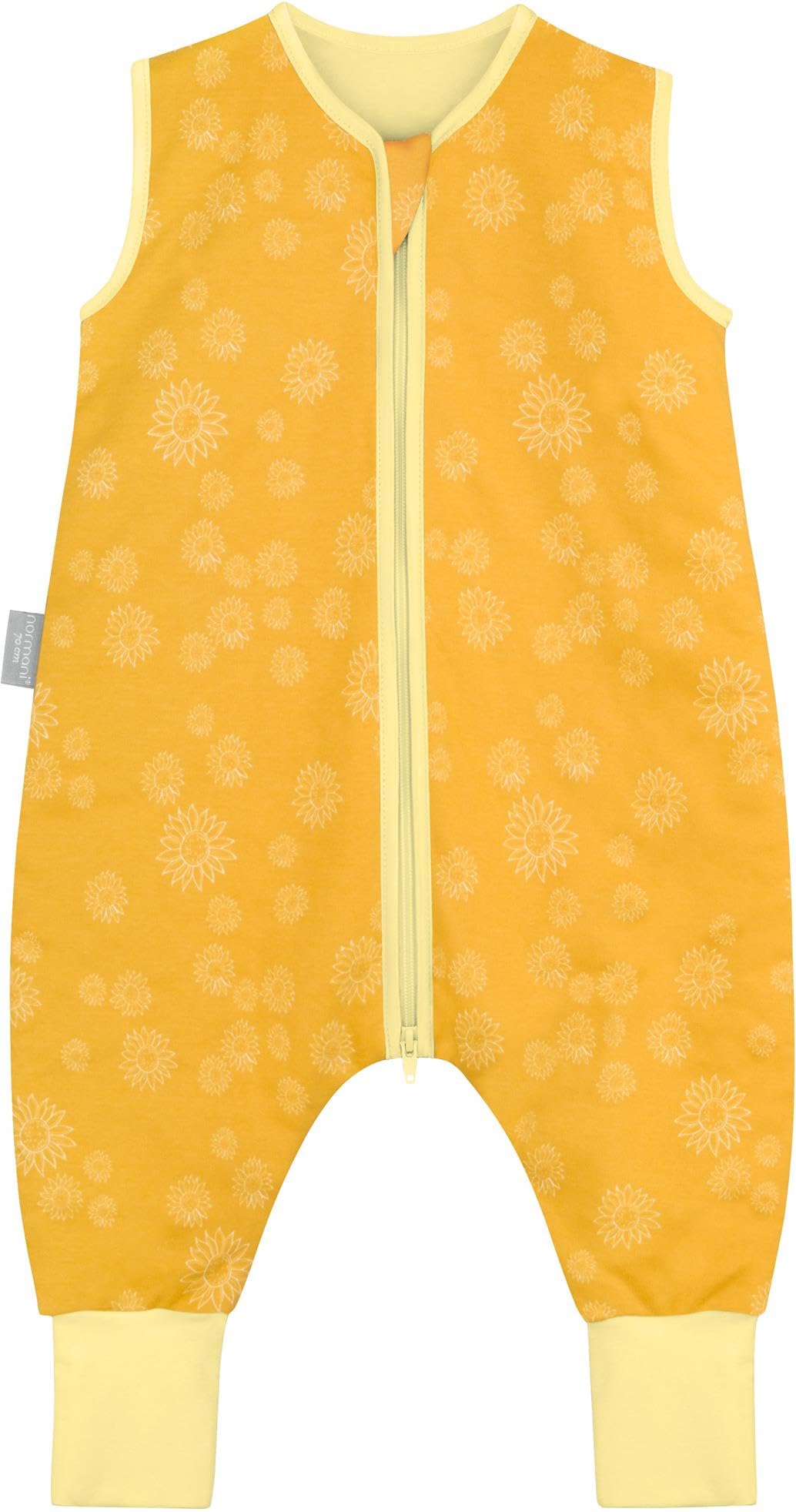 normani Kinder Kapuzentuch Frottee Wickeltuch Kapuzenhandtuch aus 100% Bio-Baumwolle - Baby Badehandtuch 100x100 cm Gelb 2.5 TOG 100 x 100 cm