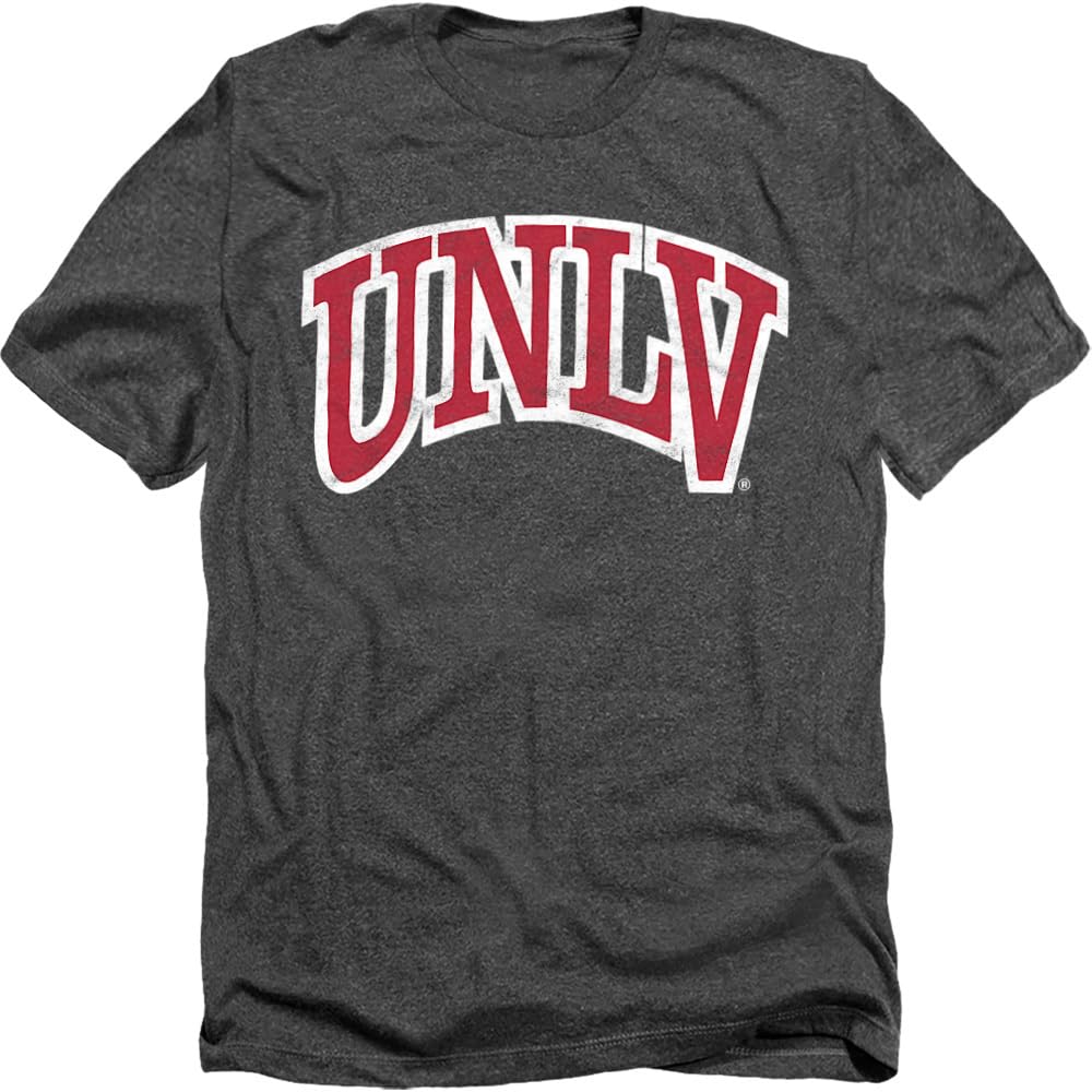 UNLV Official Distressed Primary Logo Unisex Adult T Shirt