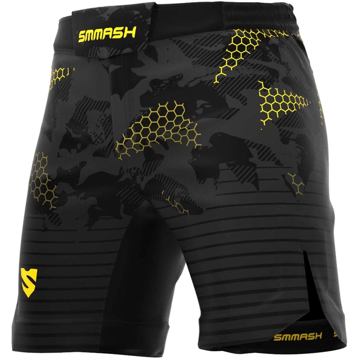 SMMASH Pantalones Cortos Hombre para Artes Marciales Kickboxing Boxeo Muay Thai Deportivos De Combate Choker