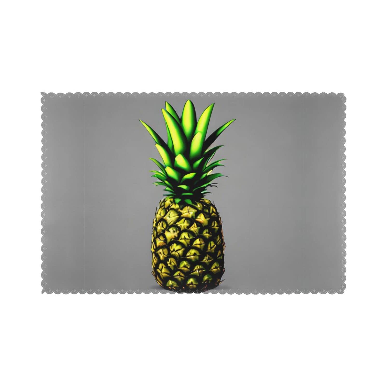 Set de table de protection contre la chaleur lot de 6 ananas