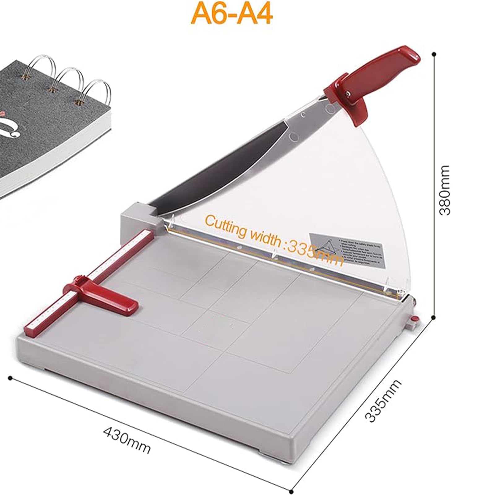 Amazon.co.jp: ペーパーカッター、工業用ギロチン、10枚収容可能、圧力