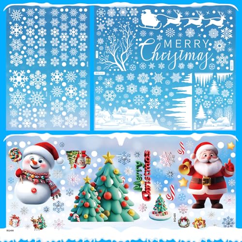 Wusboo Fensterbilder Weihnachten – 11 Bögen mit 418 Motiven,...