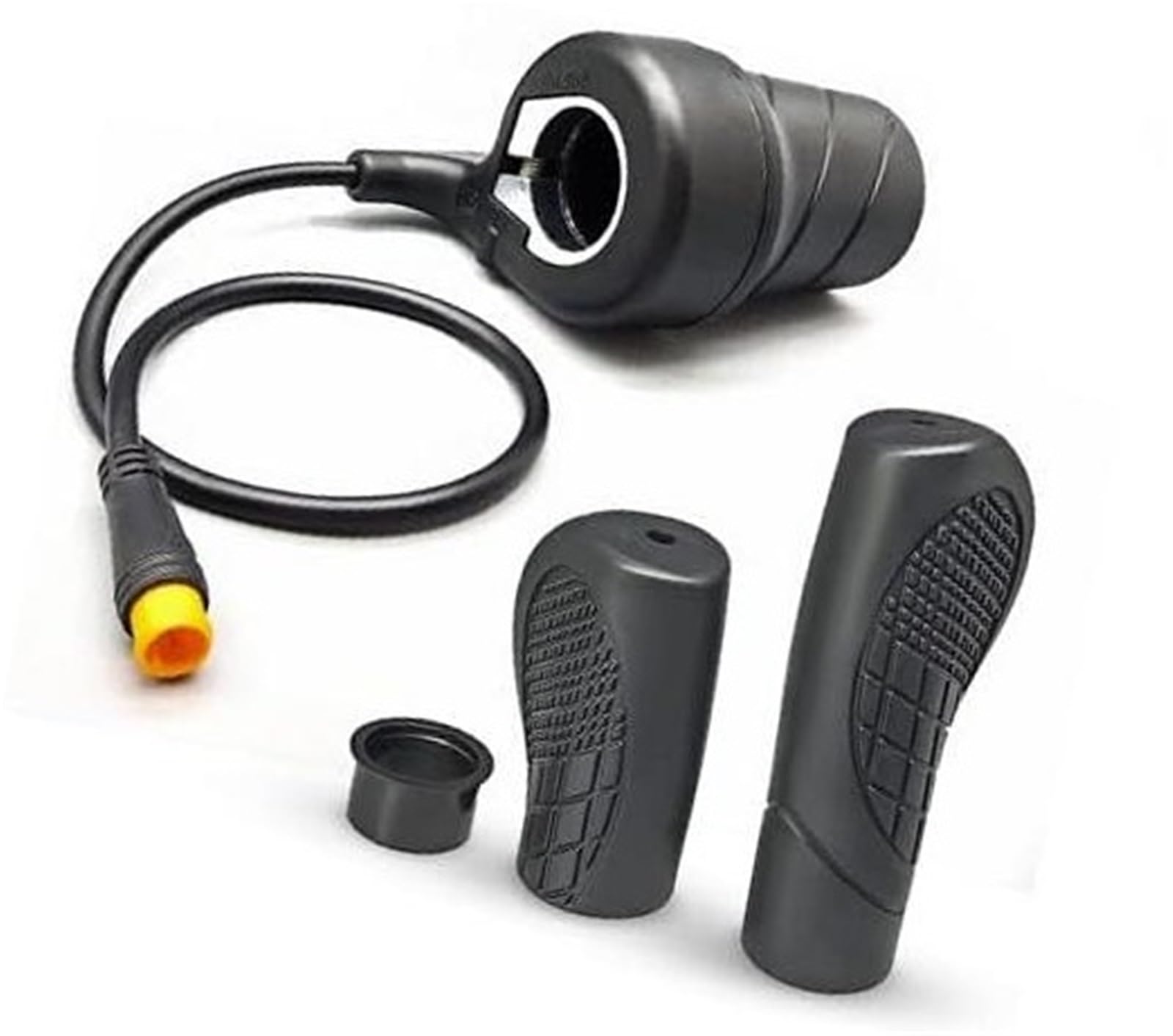 Acceleratore a mezza torsione for bici elettrica Acceleratore di velocità for bici elettrica 24V 36V 48V 60V 72V ImpermeabileSM Parte for bici elettrica, for scooter elettrico pieghevole Accel