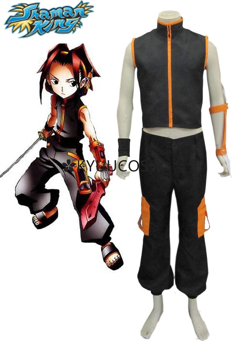 Amazon | longmucos シャーマンキング 麻倉葉 戦闘服 コスプレ