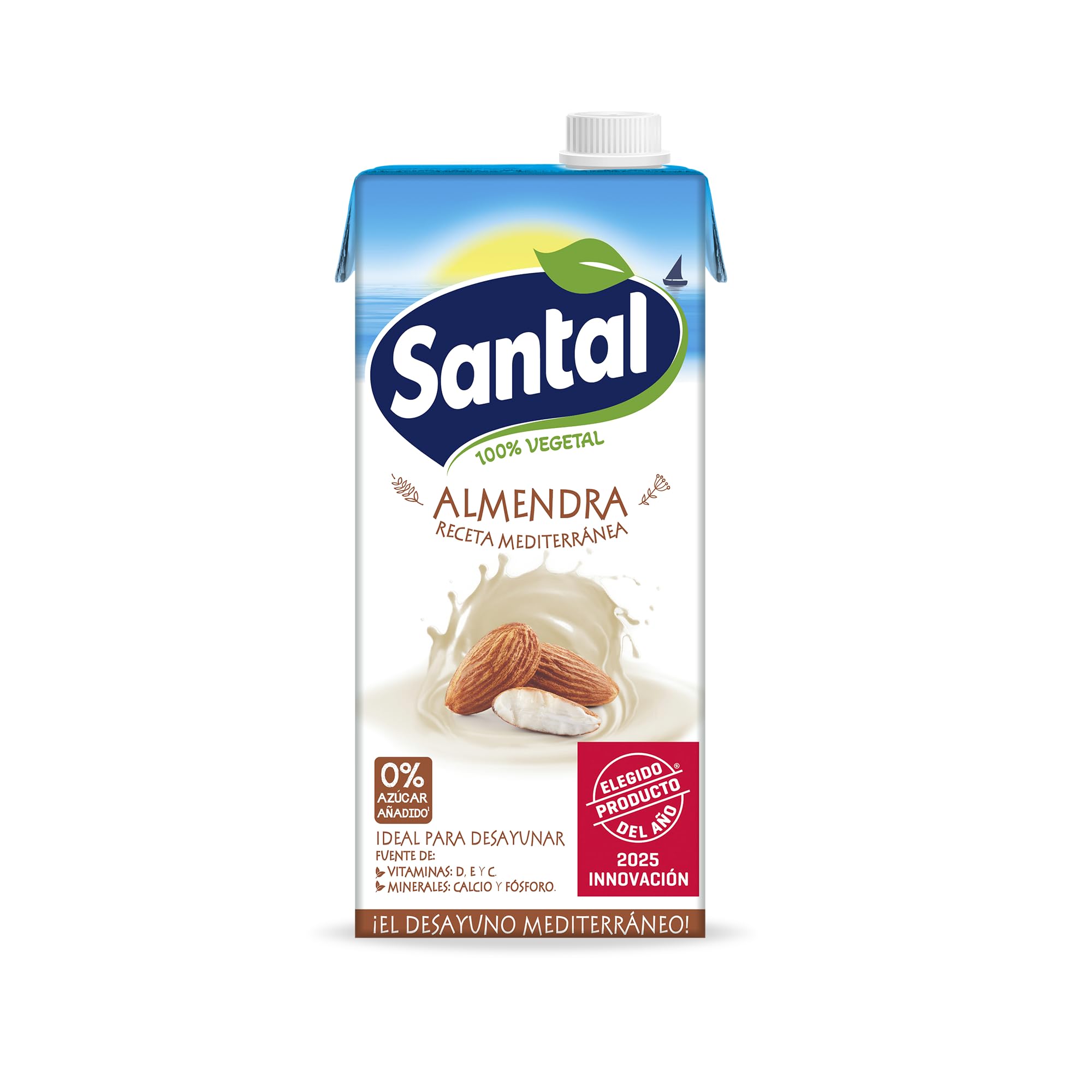 Santai Bebida Vegetal de Almendra Sin Azúcares Añadidos Pack 6 x 1 Litro