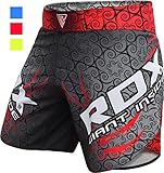 RDX MMA Shorts Blaze Training | Perfekt für Boxen, Freefight, Kampfsport, Kickboxen, Grappling | Fightshorts Kampfshorts für BJJ und Muay Thai (MEHRWEG)