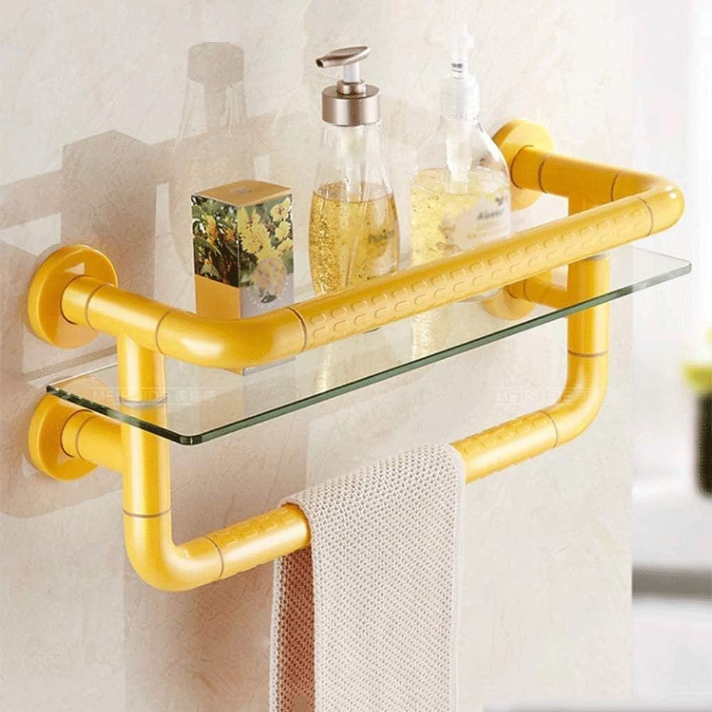 Single Hanging Base, Brushed Finish, Stainless Steel, Water and Rust Proof, Wall-Mounted Rack