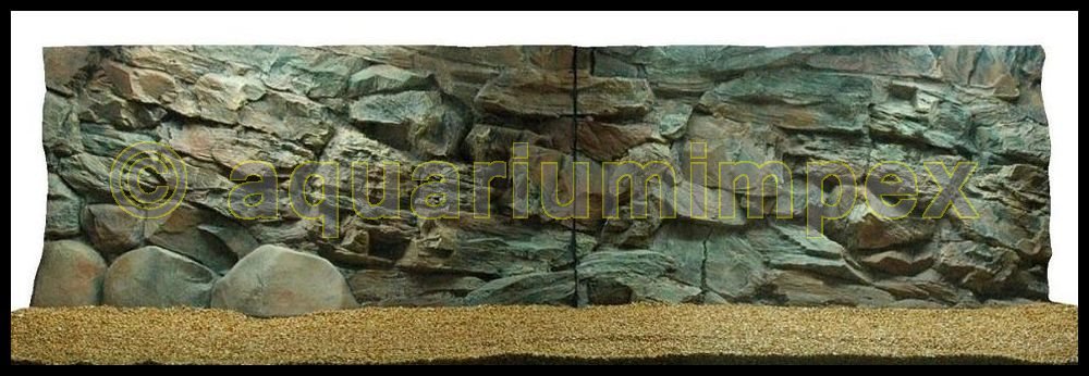 3D Aquarienrückwand 200x60 Rock