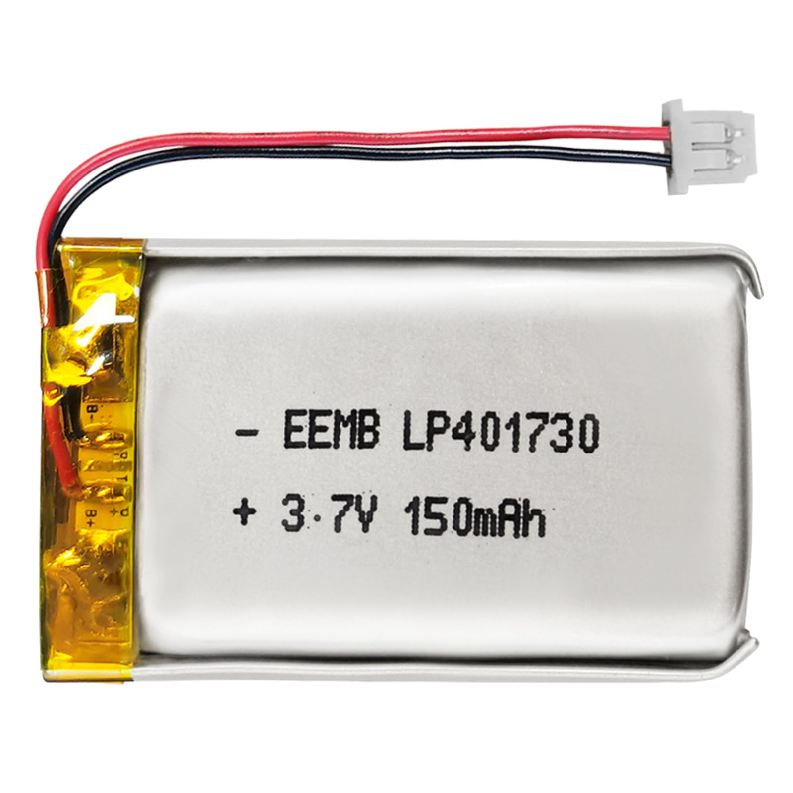 EEMB Lithium Polymer battery 3.7V 150mAh 401730 Lipo Rechargeable Battery Pack with wire Molex Connector for Dashcam-confirm device & connector polarity before purchase