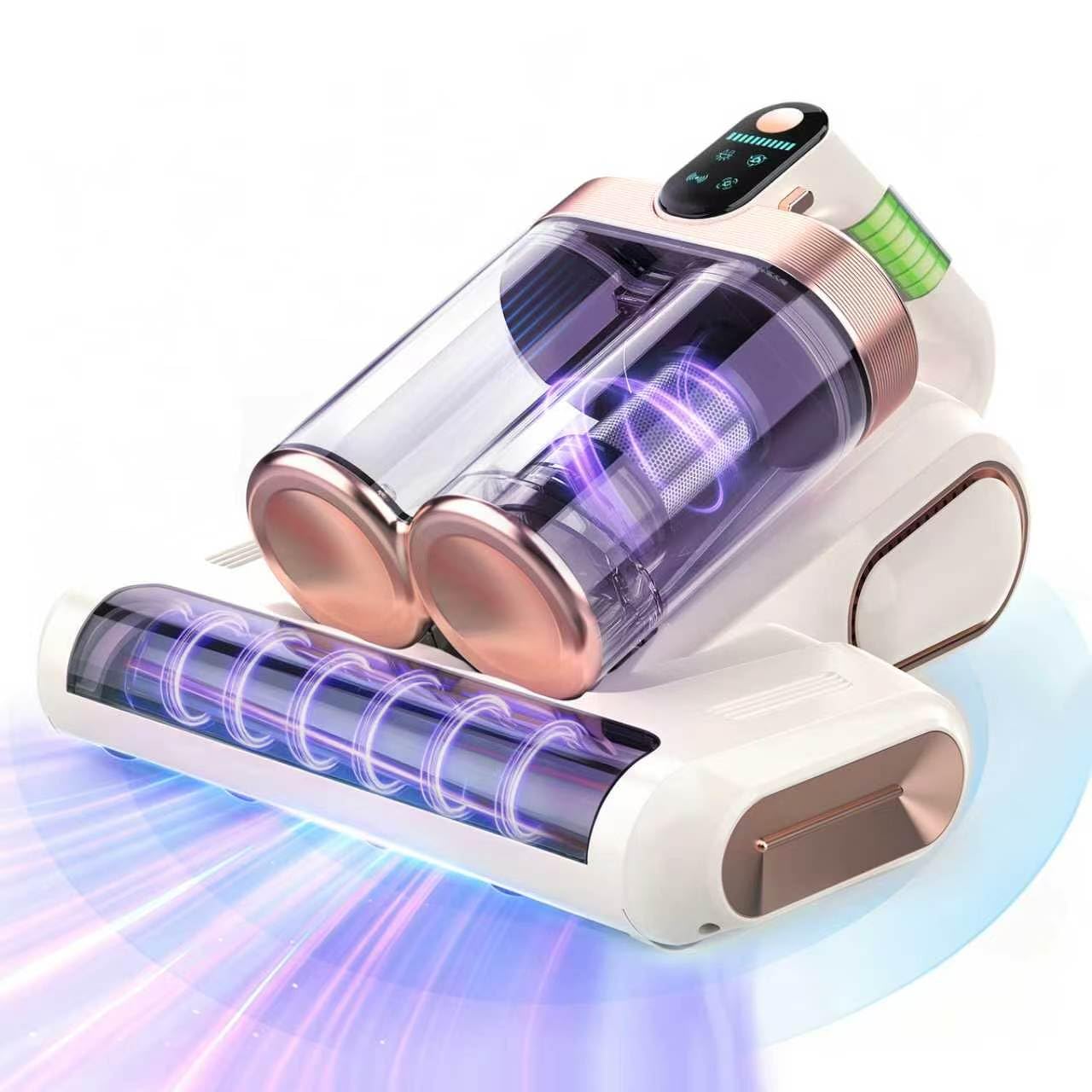 Bed Mattress Vacuum Cleaner, Cordless 16Kpa Handheld Dust Mite Vacuum Cleaner with 253.7nm UV-C Light, HEPA Filter & Ultrasonic & Mite Removal, Portable Vacuums for Sofa Bed Couch, Gifts for Women Man