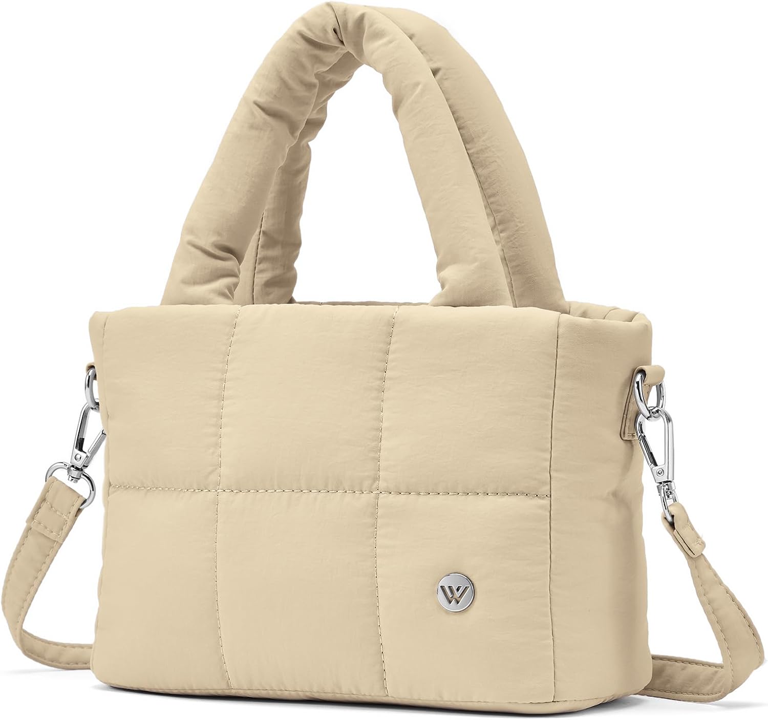 WESTBRONCO Small Puffer Crossbody Bags for Women Mini Tote Bag, Puffy Nylon Shoulder Purse, Womens Quilted Handbags - Image 6