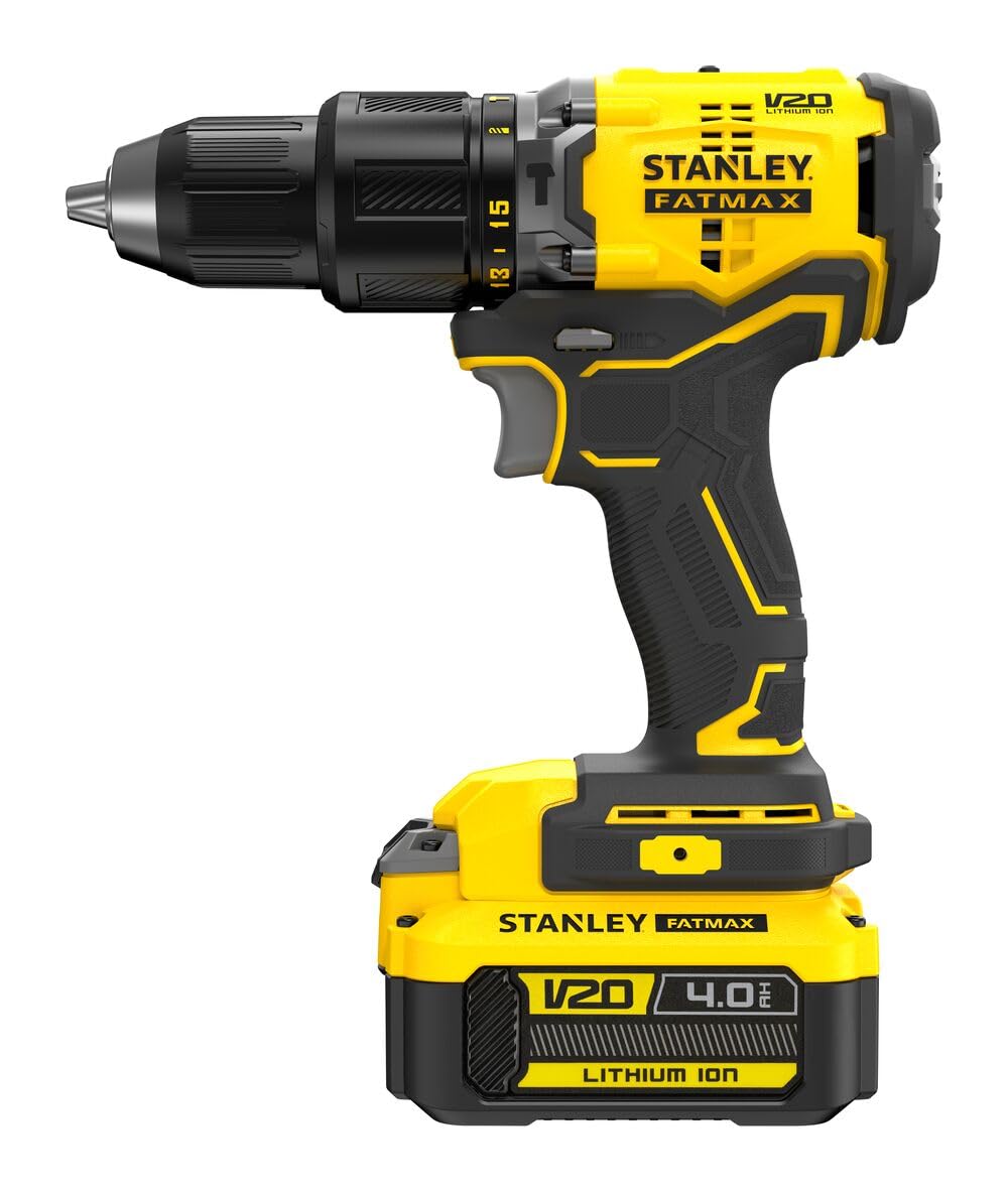 Perceuse visseuse przy bezszczotkowym udarze 60 Nm - Lithium 18V - 2 baterie 4Ah - STANLEY FATMAX V20 - SFMCD715M2K-QW