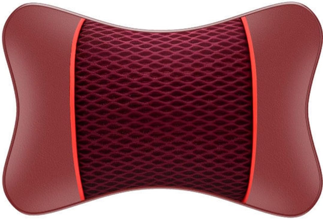 Memory Foam car Neck Pillow PU Material Soft headrest Breathable Removable for Elysion 1st/2nd Generation 2004-2025,Red-1 Pack