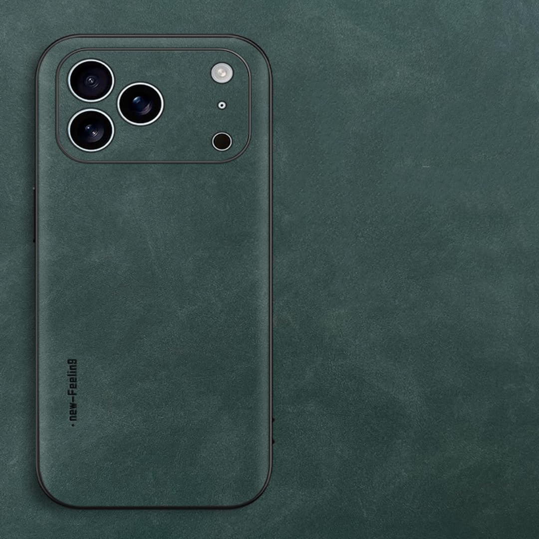 Étui en cuir pour iPhone 16 vert idéal au quotidien - 7
