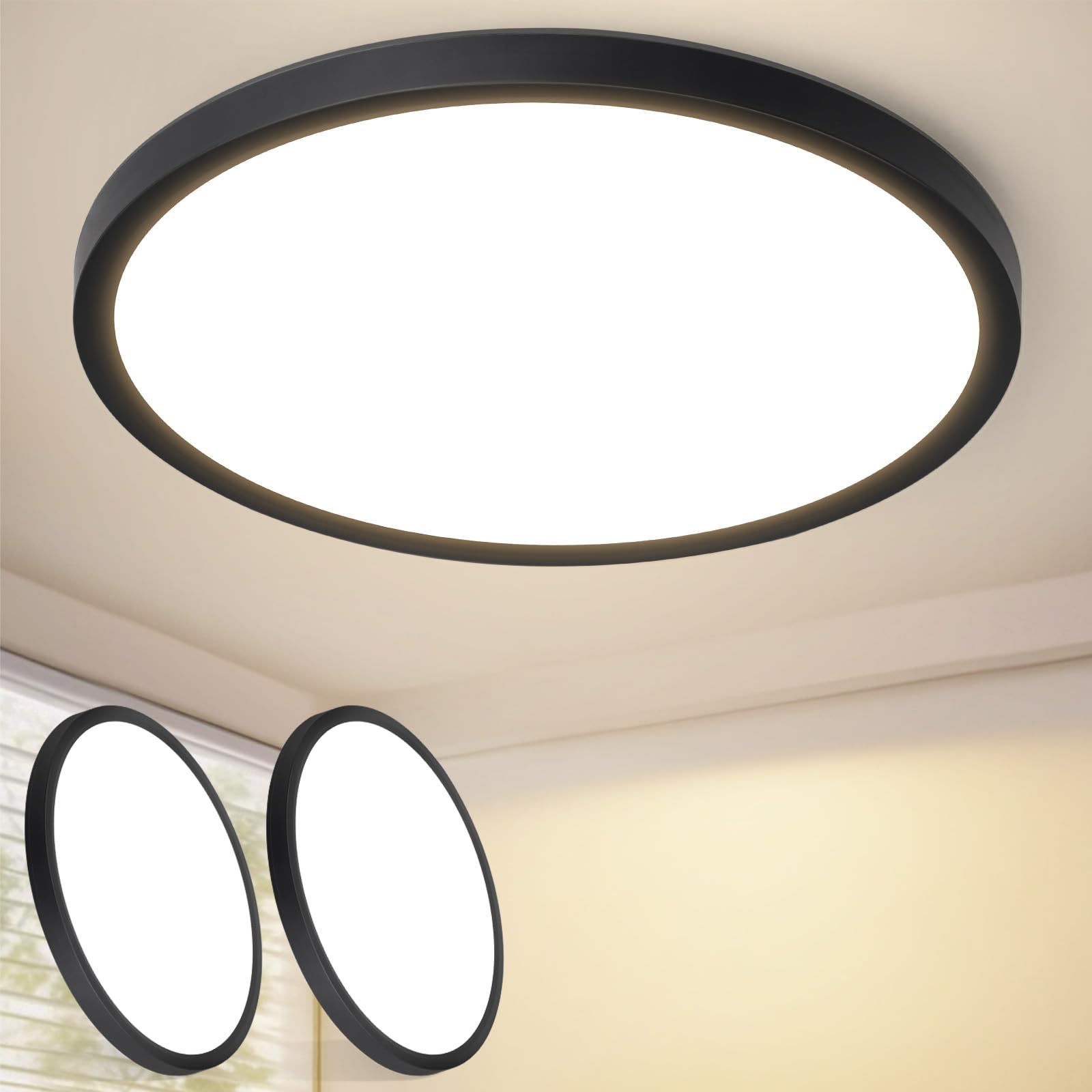 Laittiin Deckenlampe LED Deckenleuchte Flach - 18CM