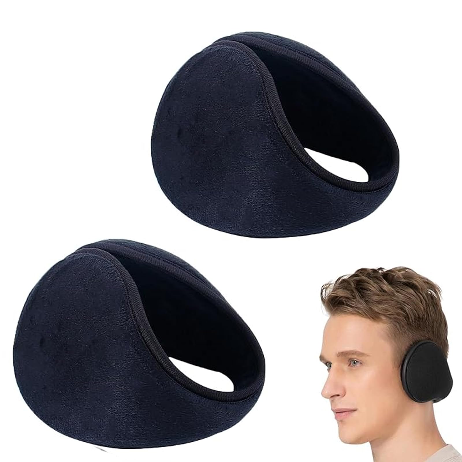 2 Stück Ohrenwärmer Winter – Fleece Ohrenschützer Für Damen & Herren, Winddicht & Weich