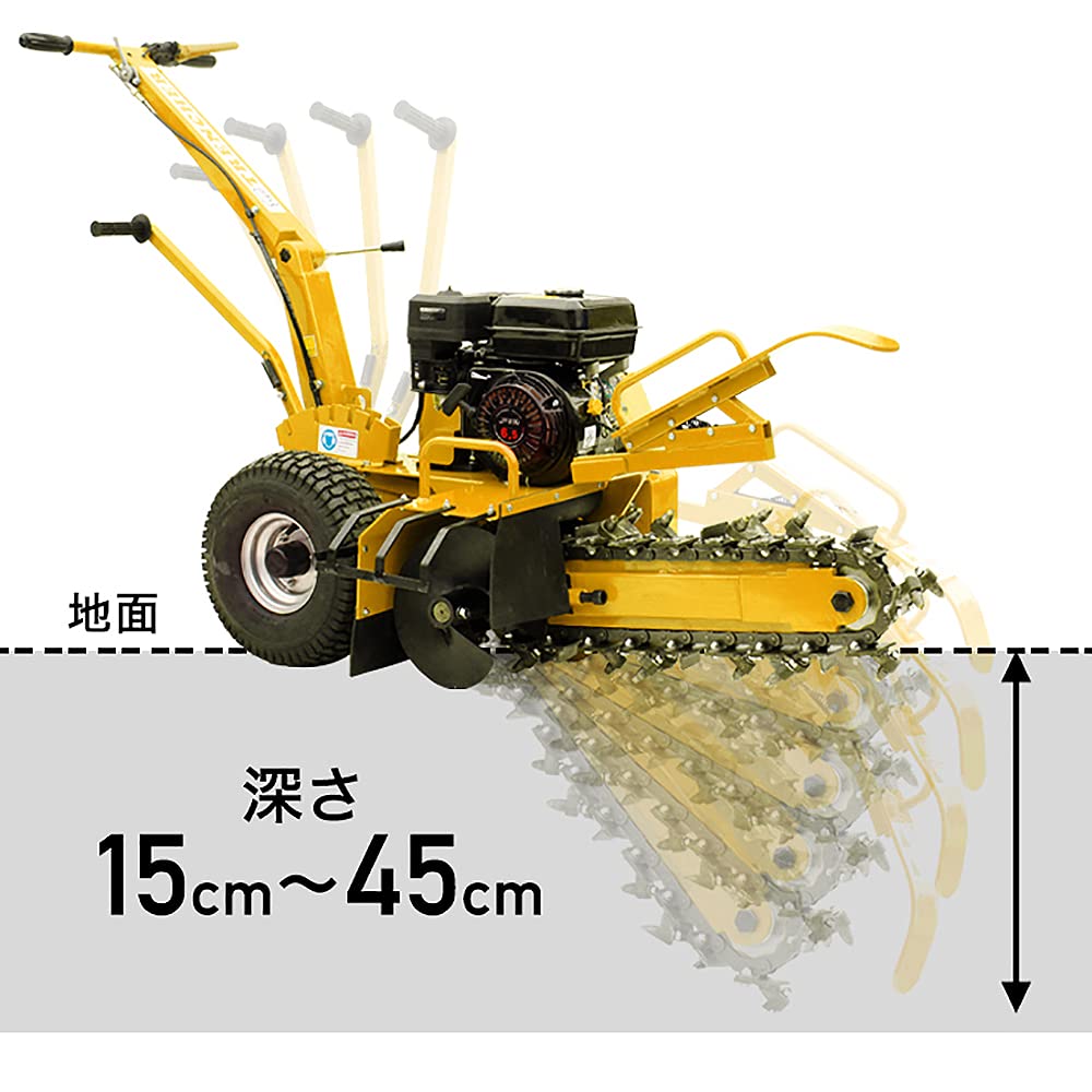 Amazon.co.jp: HAIGE(ハイガー) ◇ 溝堀機 トレンチャー 溝堀り 暗渠 
