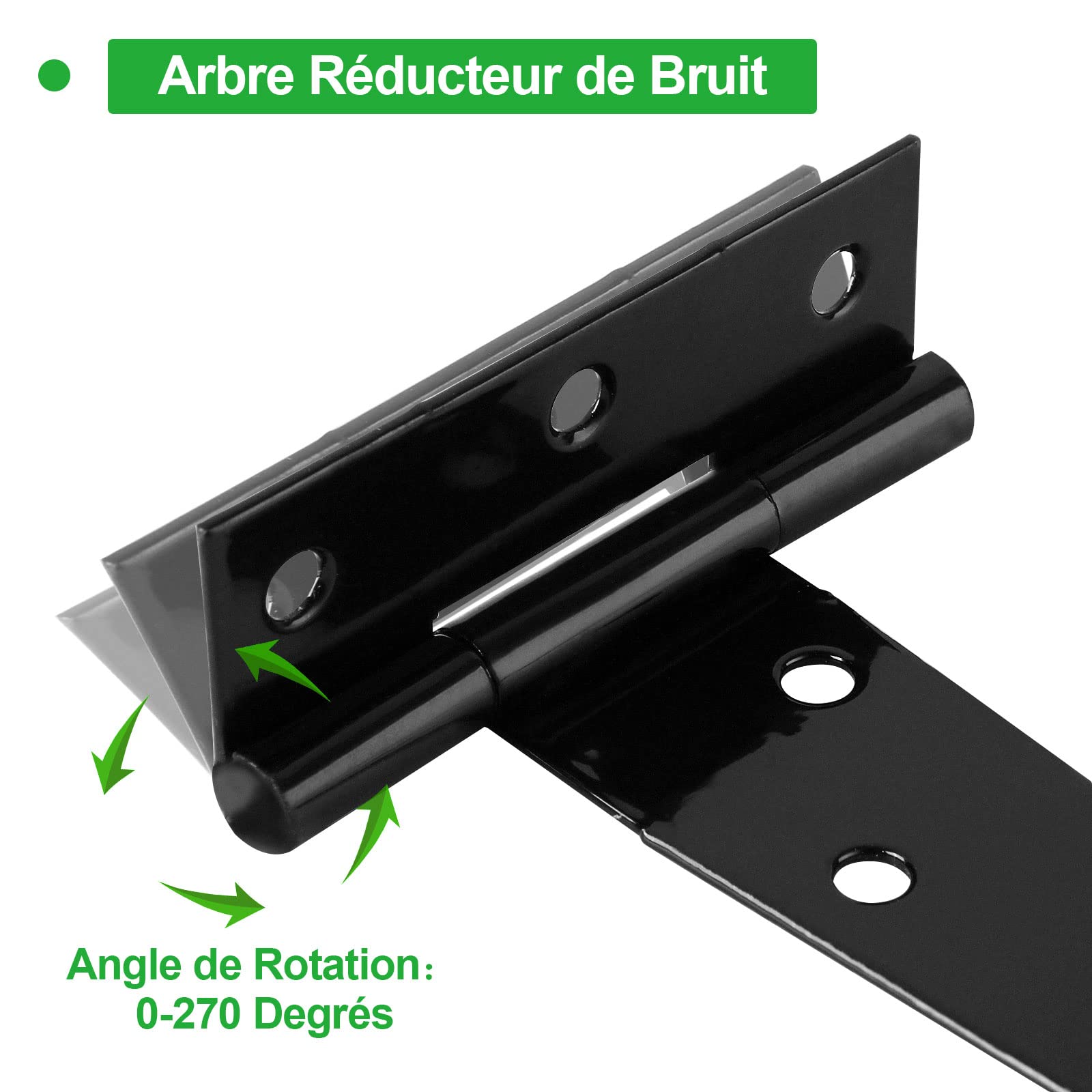 10 Cerniere A T Per Porte Pesanti - 150 Mm, Ferro Zincato, Con 70 Viti - Foto 14