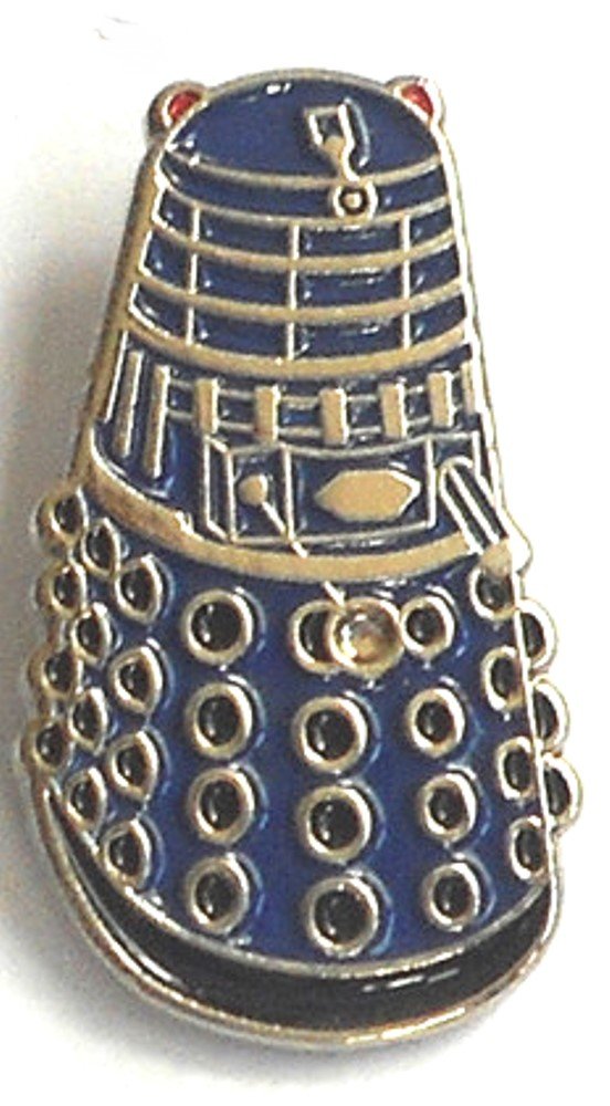 Metal Enamel Pin Badge Doctor Dr. Who Dalek Blue