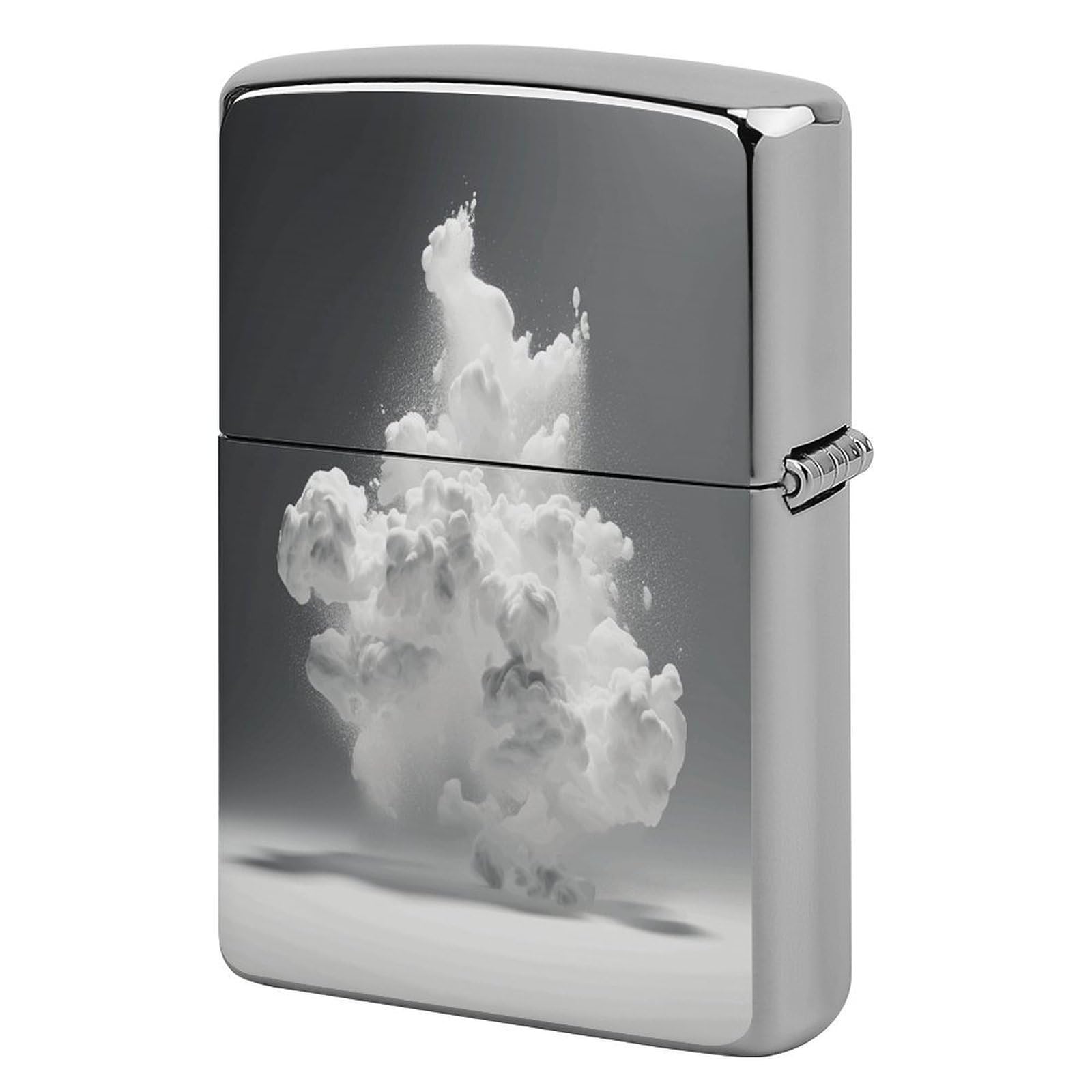 Btcowzrv Style A Cloud Floating Metal Lighter Case Sleeve Cover Holder