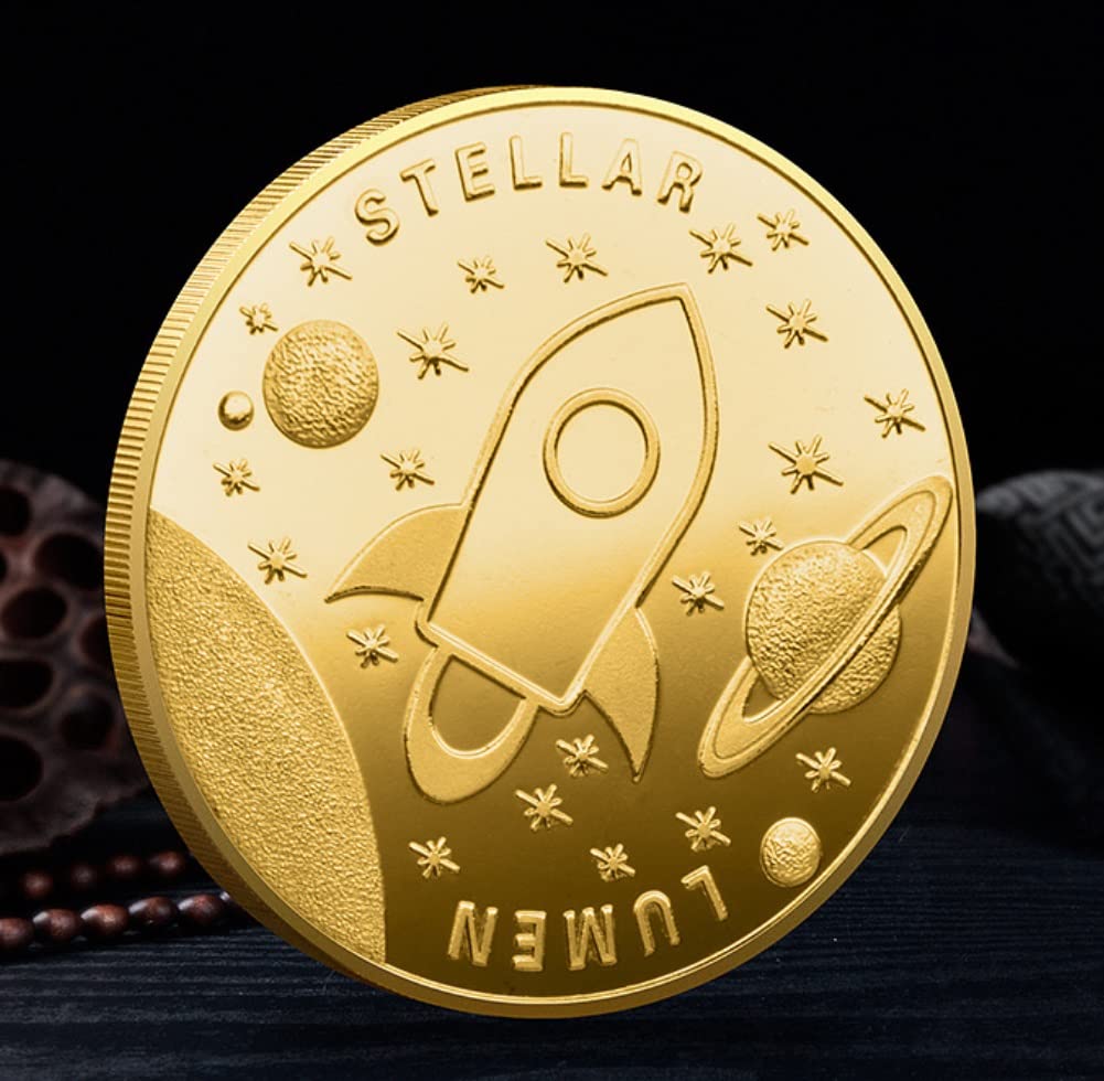 Amazon | 2022年版ステラコイン物理暗号コインXLM LUMEN暗号通貨暗号ビットコインノベルティホビー記念コイン 通販