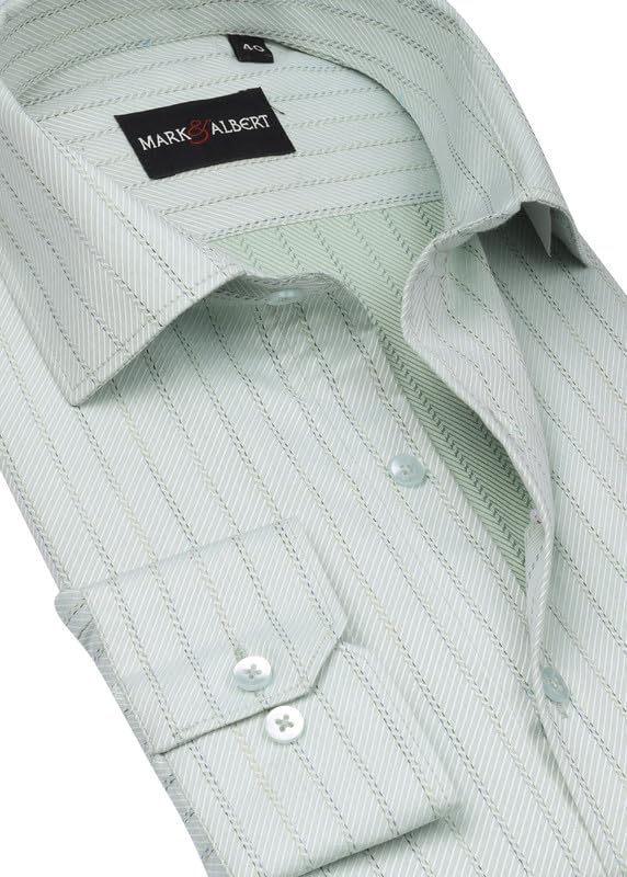 Image of Men's Striped Cotton Formal Shirt